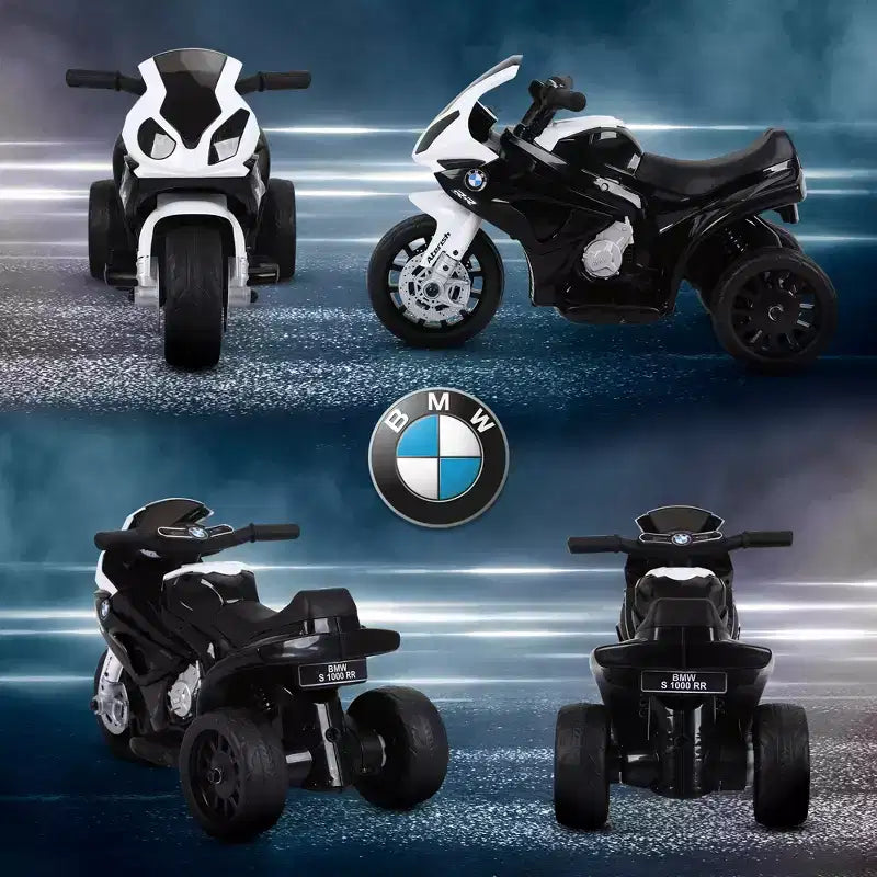 Moto électrique 6 V Aosom pour enfants sous licence BMW, moto pour tout-petits avec phares, musique, moto électrique à 3 roues pour enfants, cadeau pour garçons et filles
