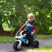 Moto électrique 6 V Aosom pour enfants sous licence BMW, moto pour tout-petits avec phares, musique, moto électrique à 3 roues pour enfants, cadeau pour garçons et filles