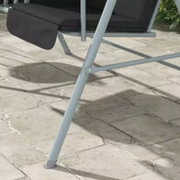 Balançoire de porche Outsunny 2 personnes avec support, balançoire d'extérieur avec auvent, table de rangement pivotante, 2 porte-gobelets, coussins pour patio, jardin