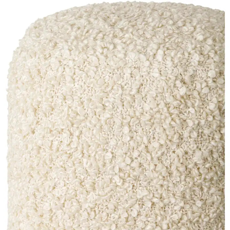 Pouf Mohave Shaggy Boucle 46 cm en polyester
