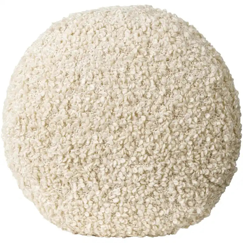 Pouf Mohave Shaggy Boucle 46 cm en polyester