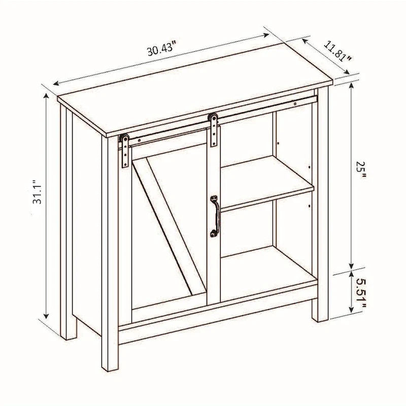 Meuble de rangement de salle de bain en bois MDF blanc style ferme