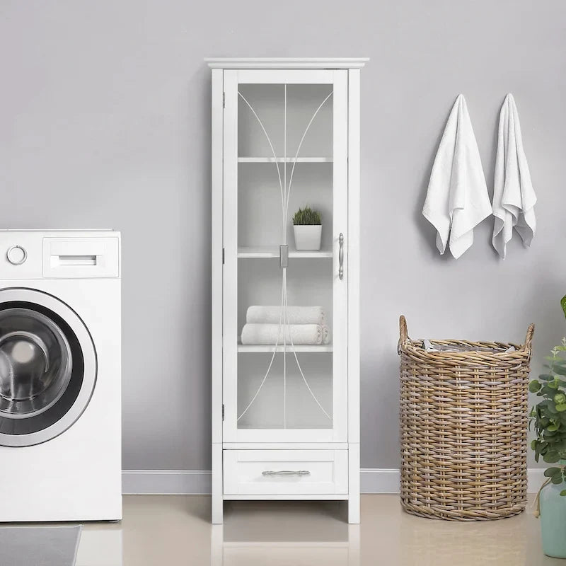 Meuble à linge autoportant Teamson Home Delaney avec tiroir