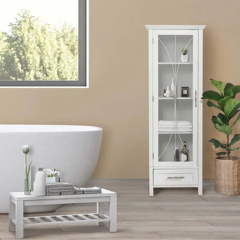 Meuble à linge autoportant Teamson Home Delaney avec tiroir