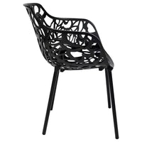LeisureMod Devon Ensemble bistro extérieur 3 pièces en aluminium – Table de salle à manger avec plateau en verre et 2 chaises empilables en maille tout temps