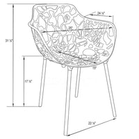 LeisureMod Devon Ensemble bistro extérieur 3 pièces en aluminium – Table de salle à manger avec plateau en verre et 2 chaises empilables en maille tout temps