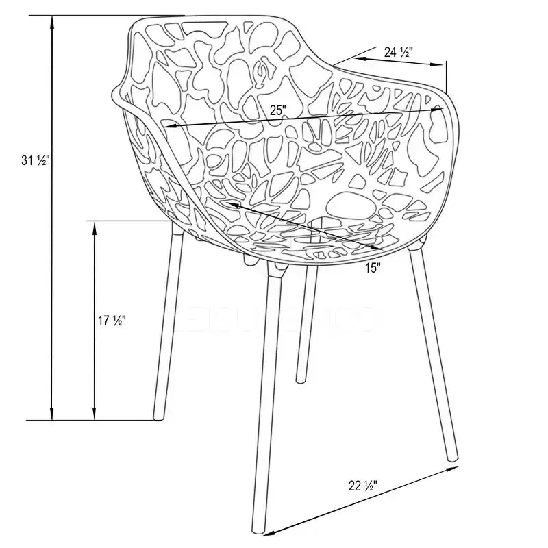 LeisureMod Devon Ensemble bistro extérieur 3 pièces en aluminium – Table de salle à manger avec plateau en verre et 2 chaises empilables en maille tout temps