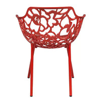 LeisureMod Devon Ensemble bistro extérieur 3 pièces en aluminium – Table de salle à manger avec plateau en verre et 2 chaises empilables en maille tout temps