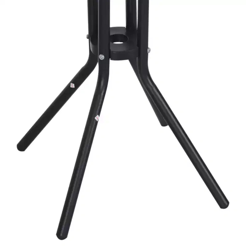 Outsunny Ensemble bistrot 3 pièces hauteur bar pour 2, Table de pub de patio ronde 2 chaises de bar au design confortable et construction durable