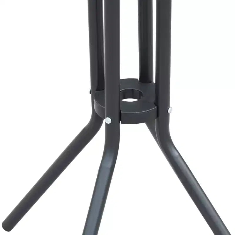 Outsunny Ensemble bistrot 3 pièces hauteur bar pour 2, Table de pub de patio ronde 2 chaises de bar au design confortable et construction durable