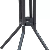 Outsunny Ensemble bistrot 3 pièces hauteur bar pour 2, Table de pub de patio ronde 2 chaises de bar au design confortable et construction durable