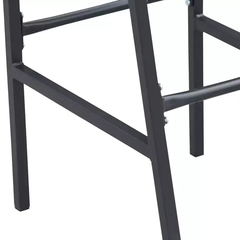 Outsunny Ensemble bistrot 3 pièces hauteur bar pour 2, Table de pub de patio ronde 2 chaises de bar au design confortable et construction durable