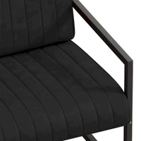 Fauteuil d'appoint en similicuir avec dossier rembourré épais