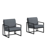 Fauteuil d'appoint en similicuir avec dossier rembourré épais