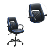 Chaise de bureau rembourrée avec accoudoirs rembourrés