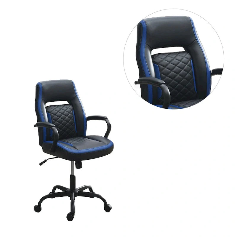 Chaise de bureau rembourrée avec accoudoirs rembourrés
