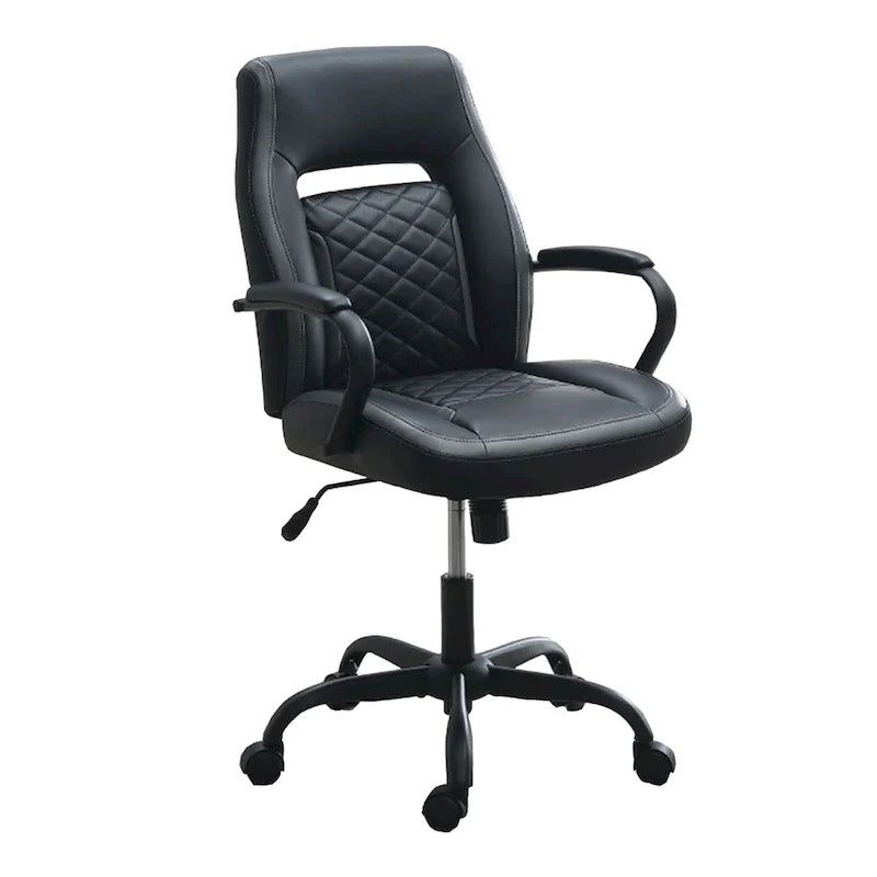 Chaise de bureau rembourrée avec accoudoirs rembourrés