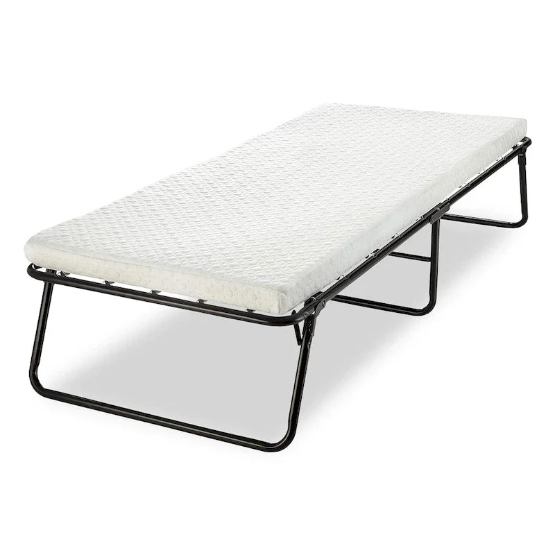 Onetan, lit pliant 14 avec matelas luxueux en mousse à mémoire de forme, lit d'appoint portable