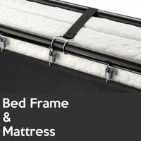 Onetan, lit pliant 14 avec matelas luxueux en mousse à mémoire de forme, lit d'appoint portable