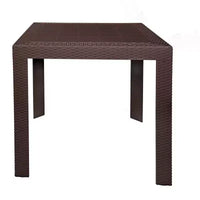 LeisureMod Mace Ensemble de Bistro d'Extérieur Moderne du Milieu du Siècle 3 Pièces - Table Ronde Blanche avec 2 Chaises Empilables