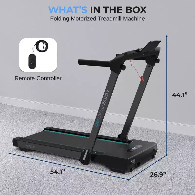 Tapis de course motorisé pliable SereneLife - Salle de sport à domicile