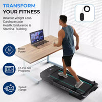 Tapis de course motorisé pliable SereneLife - Salle de sport à domicile