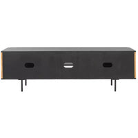 Meuble TV 2 portes 2 étagères Anahi - MED1501 - Noir/Naturel - Safavieh