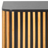 Meuble TV 2 portes 2 étagères Anahi - MED1501 - Noir/Naturel - Safavieh