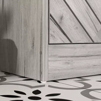 Meuble à chaussures d'entrée Famapy avec 2 tiroirs basculants