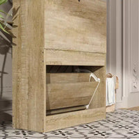 Meuble à chaussures d'entrée Famapy avec 2 tiroirs basculants