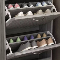 Meuble à chaussures d'entrée Famapy avec 2 tiroirs basculants