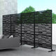 Dovelina Metal Outdoor Privacy Screen Freestanding Patio Decorative Screen (Set of 2)