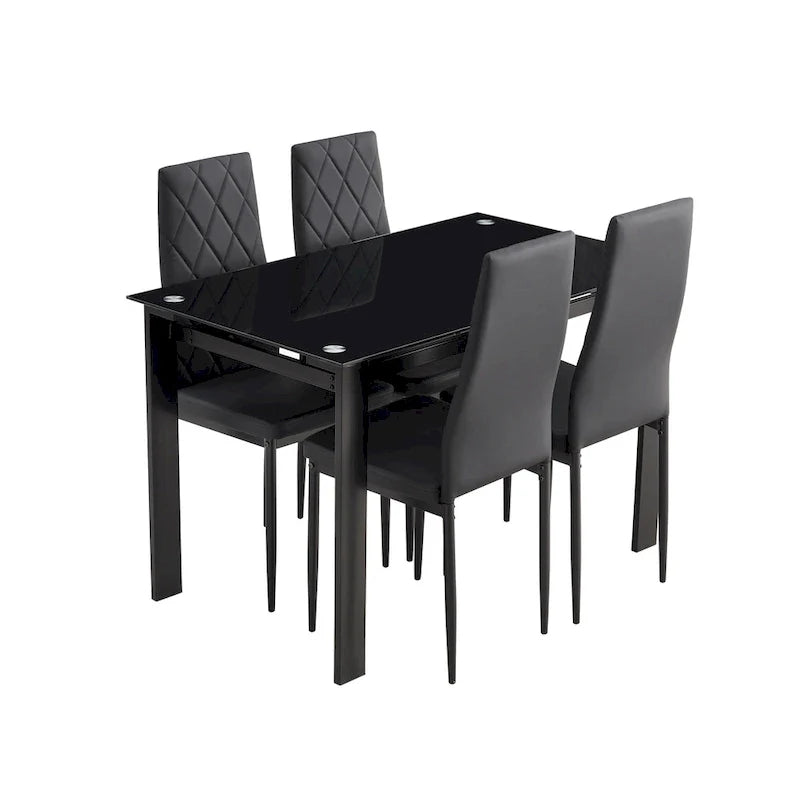 Ensemble de salle à manger 5 pièces, table et chaises de salle à manger