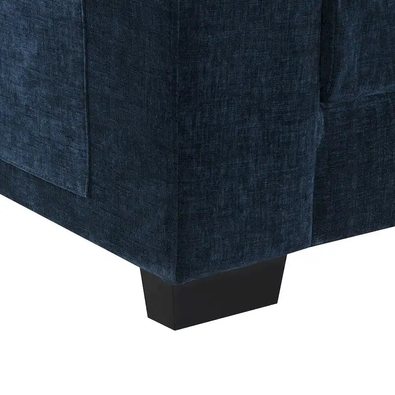 [VIDÉO fournie][Nouveau] Canapé nuage moderne en chenille en forme de L 118*55 avec doubles coussins d'assise, meuble d'intérieur rembourré 5 places, S