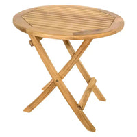 Table d'appoint pliante ronde d'extérieur Nordic Teak 20