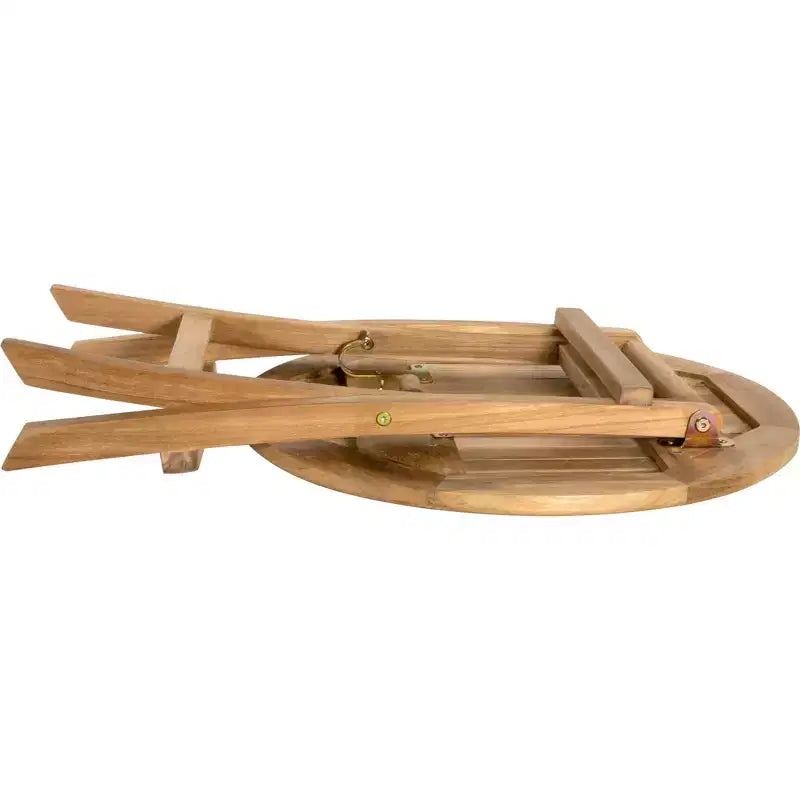 Table d'appoint pliante ronde d'extérieur Nordic Teak 20