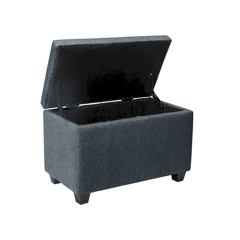 Porthos Home Vivi banc de rangement en tissu à dessus basculant