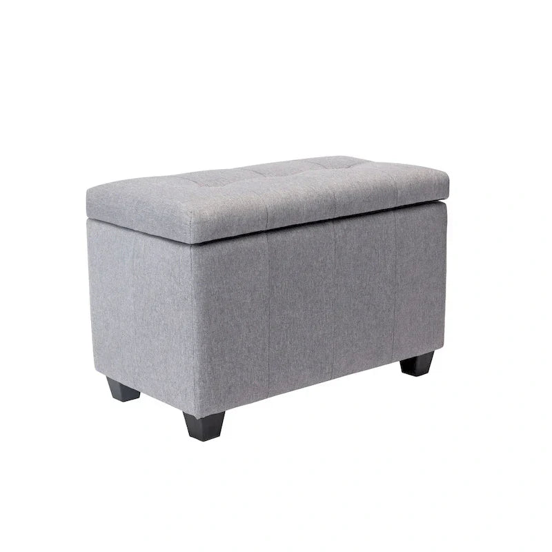 Porthos Home Vivi banc de rangement en tissu à dessus basculant