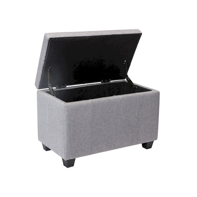 Porthos Home Vivi banc de rangement en tissu à dessus basculant