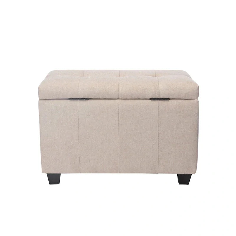Porthos Home Vivi banc de rangement en tissu à dessus basculant