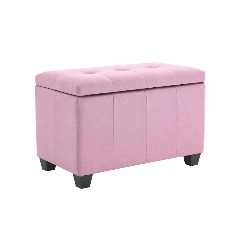 Banc de rangement Porthos Home Vivi en tissu à couvercle basculant