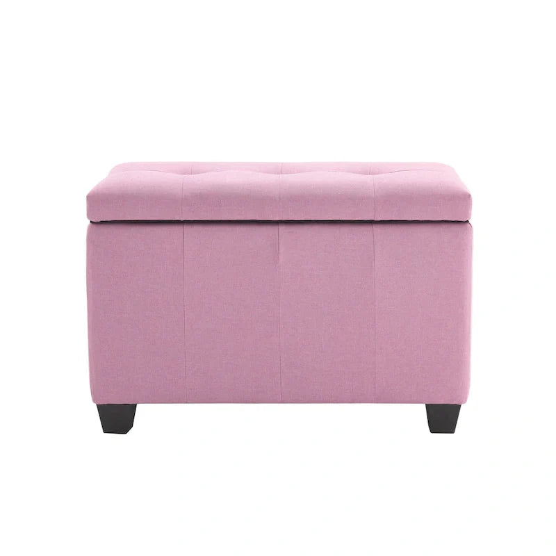 Banc de rangement Porthos Home Vivi en tissu à couvercle basculant