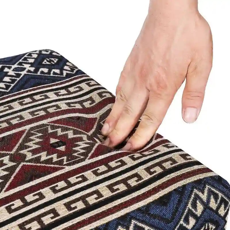 Adeco Banc Ottoman Tissu Repose-Pieds Rectangulaire Rembourré Chambre