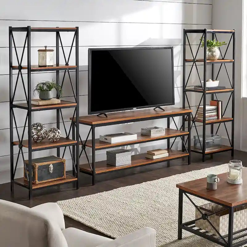Meuble TV Eulalia 62 po en métal pour téléviseurs jusqu'à 70 po par iNSPIRE Q Classic