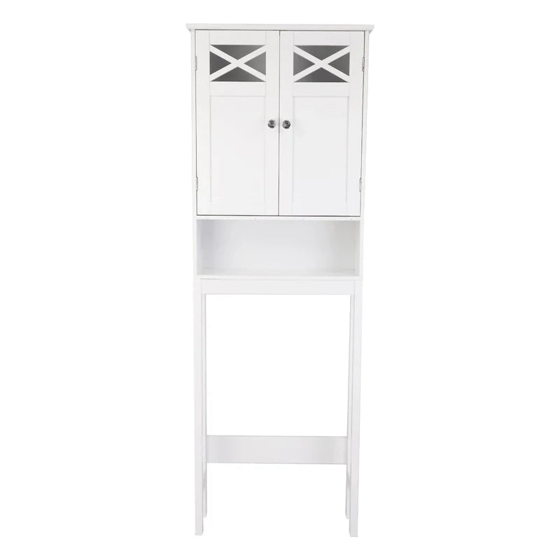 Meuble de toilette à double porte 68 pouces FCH, blanc