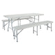 Ensemble de table pliante et banc 3 pièces