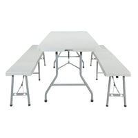 Ensemble de table pliante et banc 3 pièces