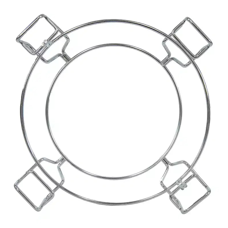 Sunnydaze Grille de cuisson demi-lune avec plaque déflectrice en céramique pour barbecues Kamado Egg 15" - 12,5"