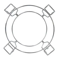 Sunnydaze Grille de cuisson demi-lune avec plaque déflectrice en céramique pour barbecues Kamado Egg 15" - 12,5"