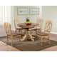 Chaise d'appoint Brook bicolore vieillie blé crémeux clair avec brun pacane chaud (lot de 2) - 23 L x 18,5 l x 38 H